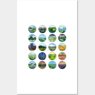 Sims 4 World Buttons Posters and Art